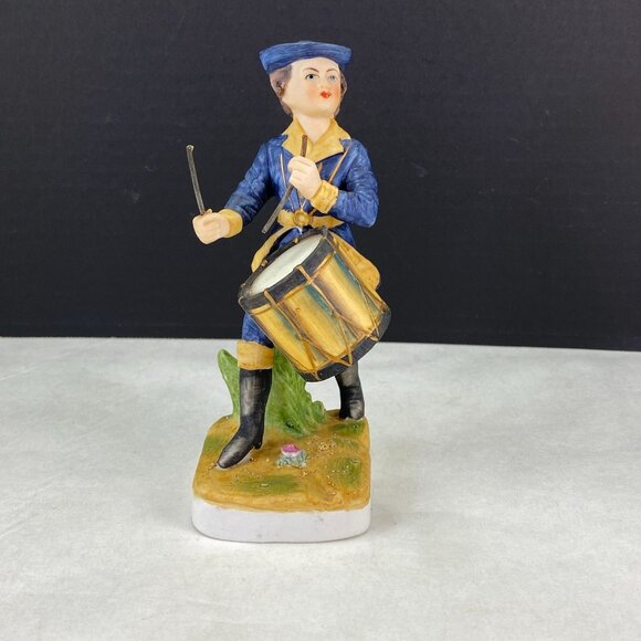 Vintage Lefton 2041 Spirit of 76 Boy Drummer Figurine - Picture 5 of 10